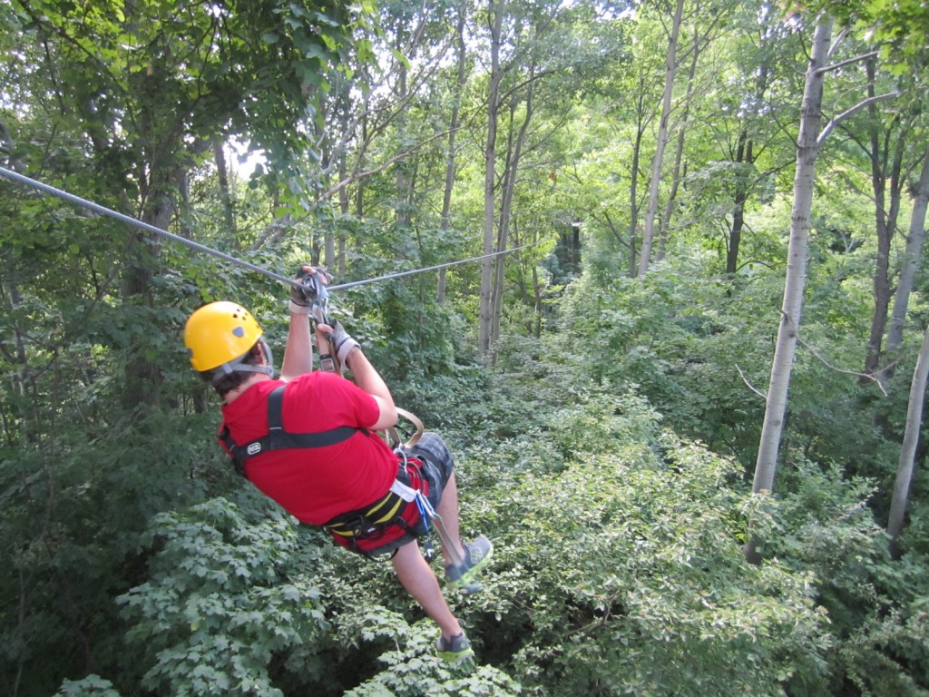 zip line Long Point Eco-Adventures