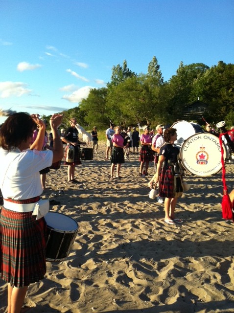 Piping down the sun 2 Piping down the sun, Port Albert, Ontario